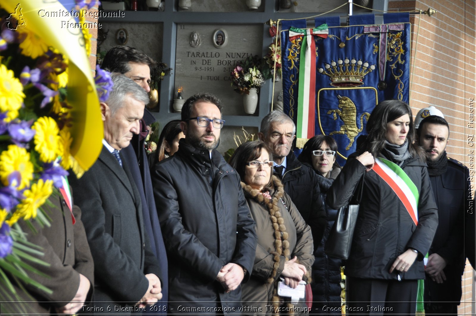 Torino 6 Dicembre 2018 - Commemorazione vittime Thyssenkrupp - Croce Rossa Italiana- Comitato Regionale del Piemonte