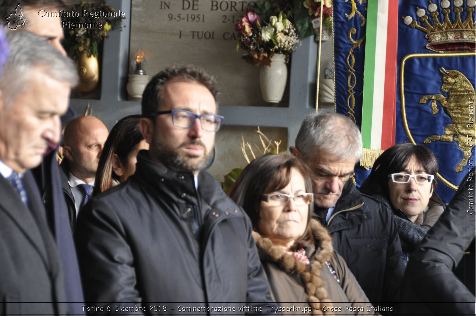 Torino 6 Dicembre 2018 - Commemorazione vittime Thyssenkrupp - Croce Rossa Italiana- Comitato Regionale del Piemonte