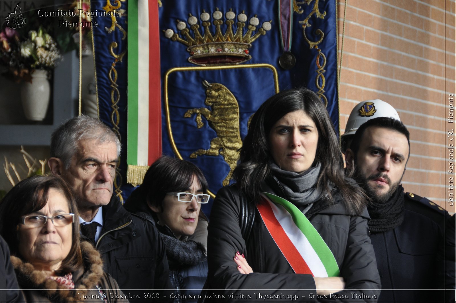 Torino 6 Dicembre 2018 - Commemorazione vittime Thyssenkrupp - Croce Rossa Italiana- Comitato Regionale del Piemonte