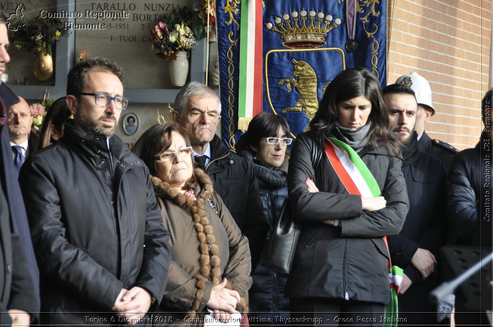 Torino 6 Dicembre 2018 - Commemorazione vittime Thyssenkrupp - Croce Rossa Italiana- Comitato Regionale del Piemonte