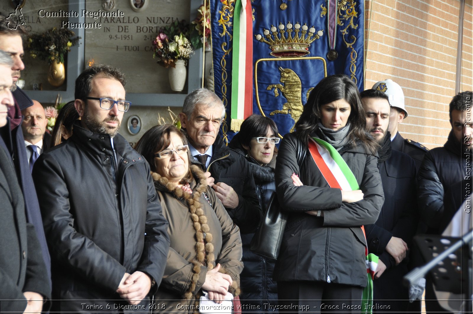 Torino 6 Dicembre 2018 - Commemorazione vittime Thyssenkrupp - Croce Rossa Italiana- Comitato Regionale del Piemonte