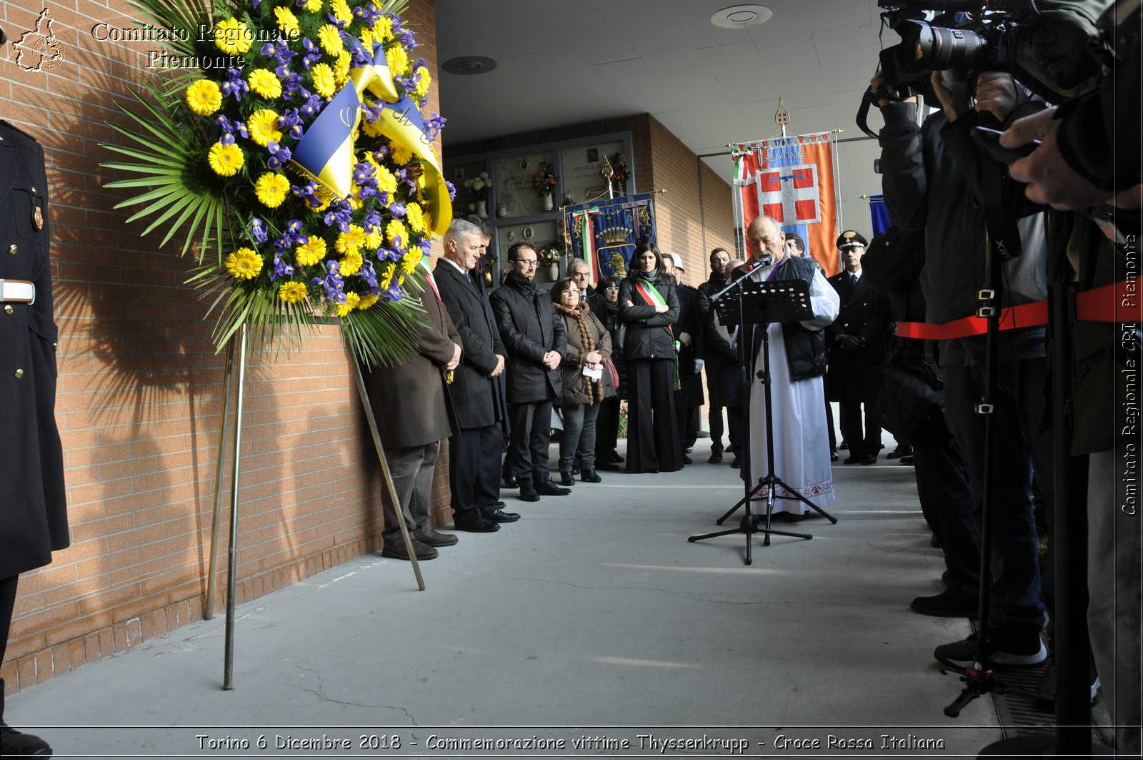 Torino 6 Dicembre 2018 - Commemorazione vittime Thyssenkrupp - Croce Rossa Italiana- Comitato Regionale del Piemonte