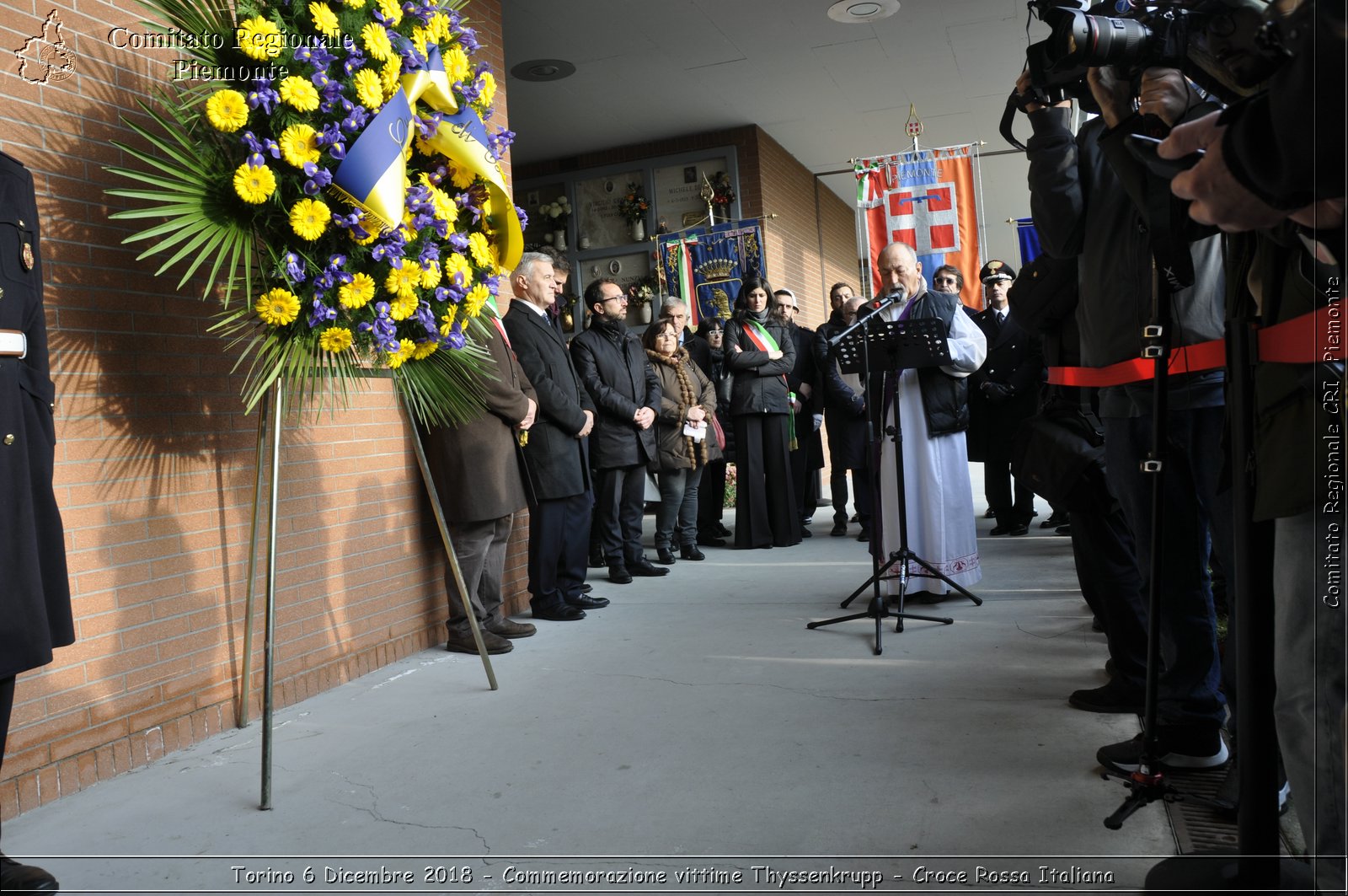 Torino 6 Dicembre 2018 - Commemorazione vittime Thyssenkrupp - Croce Rossa Italiana- Comitato Regionale del Piemonte