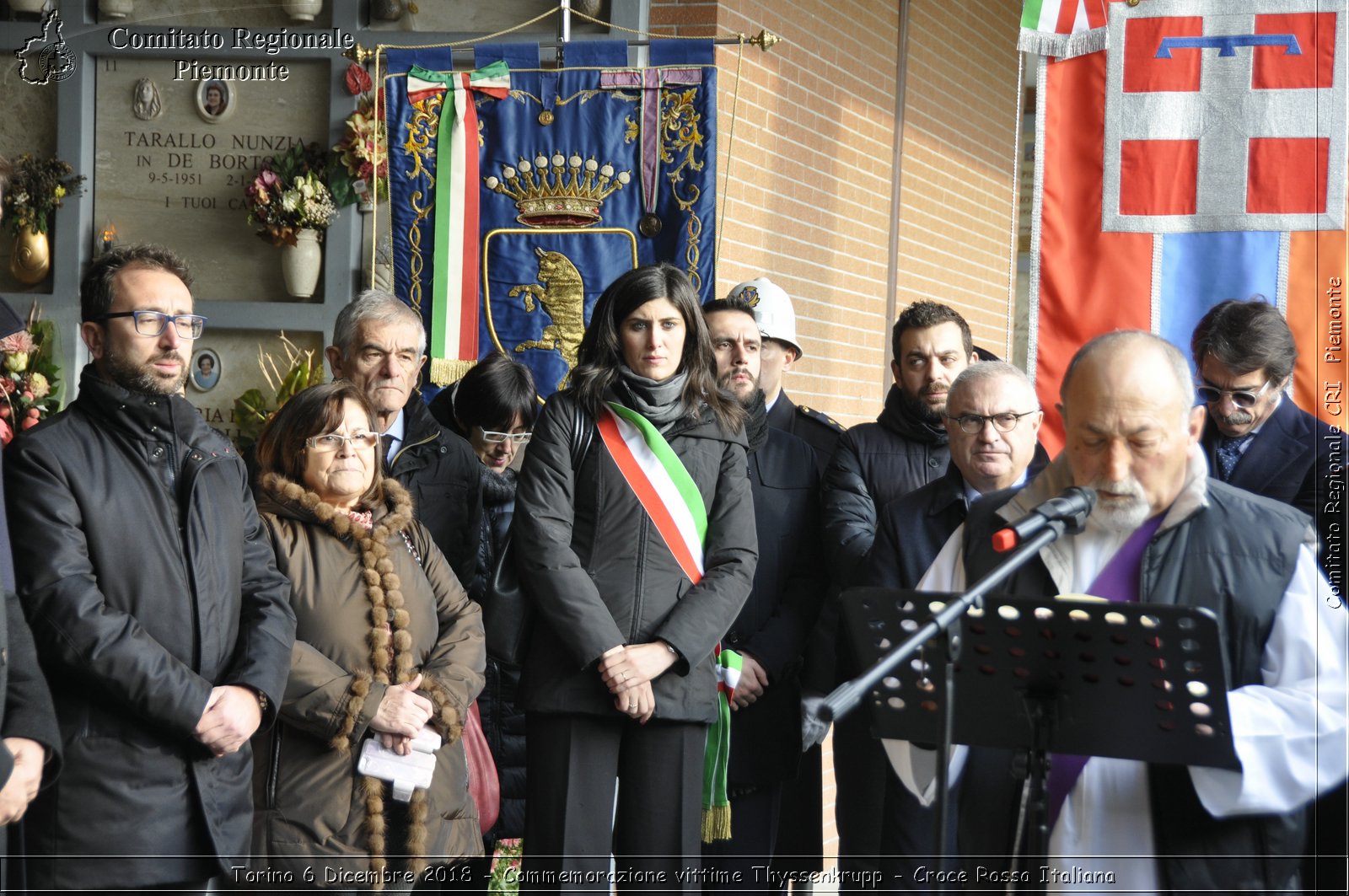 Torino 6 Dicembre 2018 - Commemorazione vittime Thyssenkrupp - Croce Rossa Italiana- Comitato Regionale del Piemonte