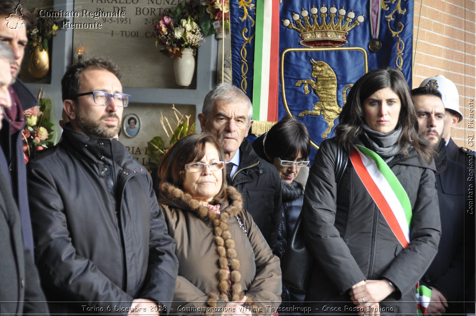 Torino 6 Dicembre 2018 - Commemorazione vittime Thyssenkrupp - Croce Rossa Italiana- Comitato Regionale del Piemonte