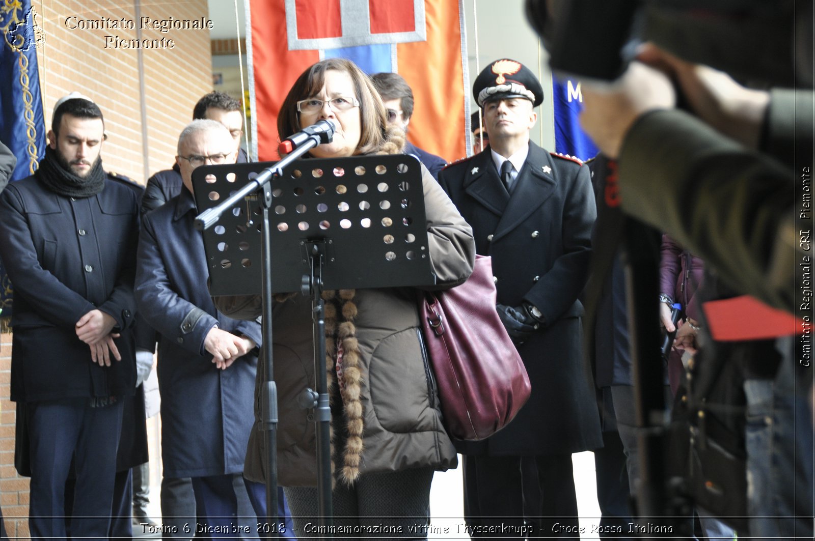 Torino 6 Dicembre 2018 - Commemorazione vittime Thyssenkrupp - Croce Rossa Italiana- Comitato Regionale del Piemonte