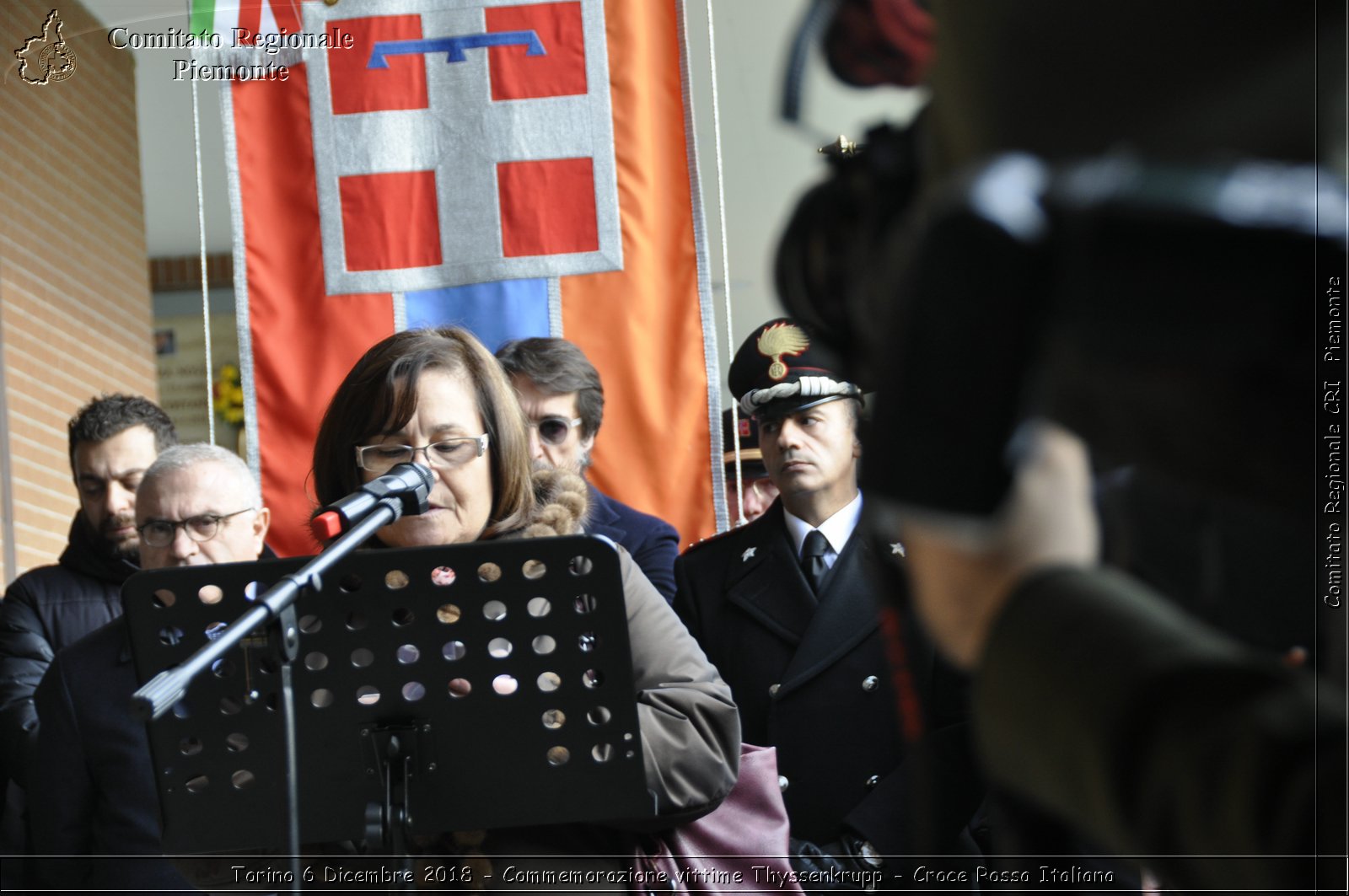 Torino 6 Dicembre 2018 - Commemorazione vittime Thyssenkrupp - Croce Rossa Italiana- Comitato Regionale del Piemonte