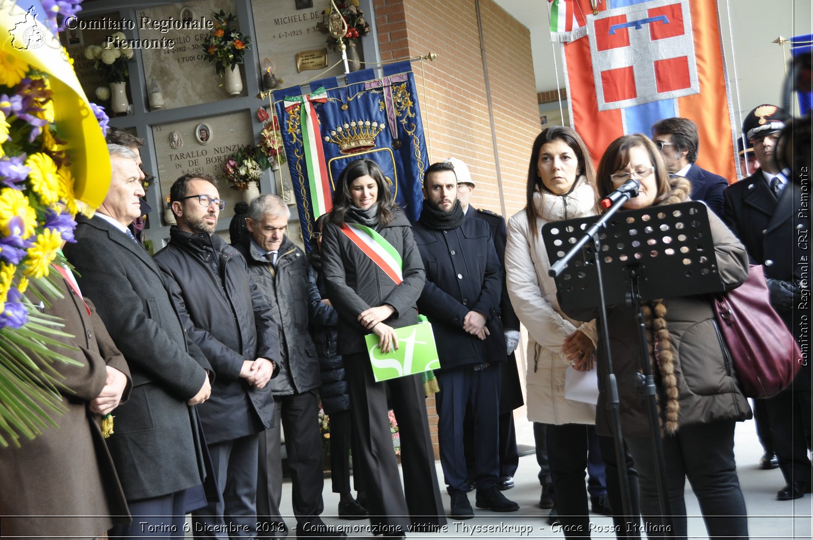 Torino 6 Dicembre 2018 - Commemorazione vittime Thyssenkrupp - Croce Rossa Italiana- Comitato Regionale del Piemonte