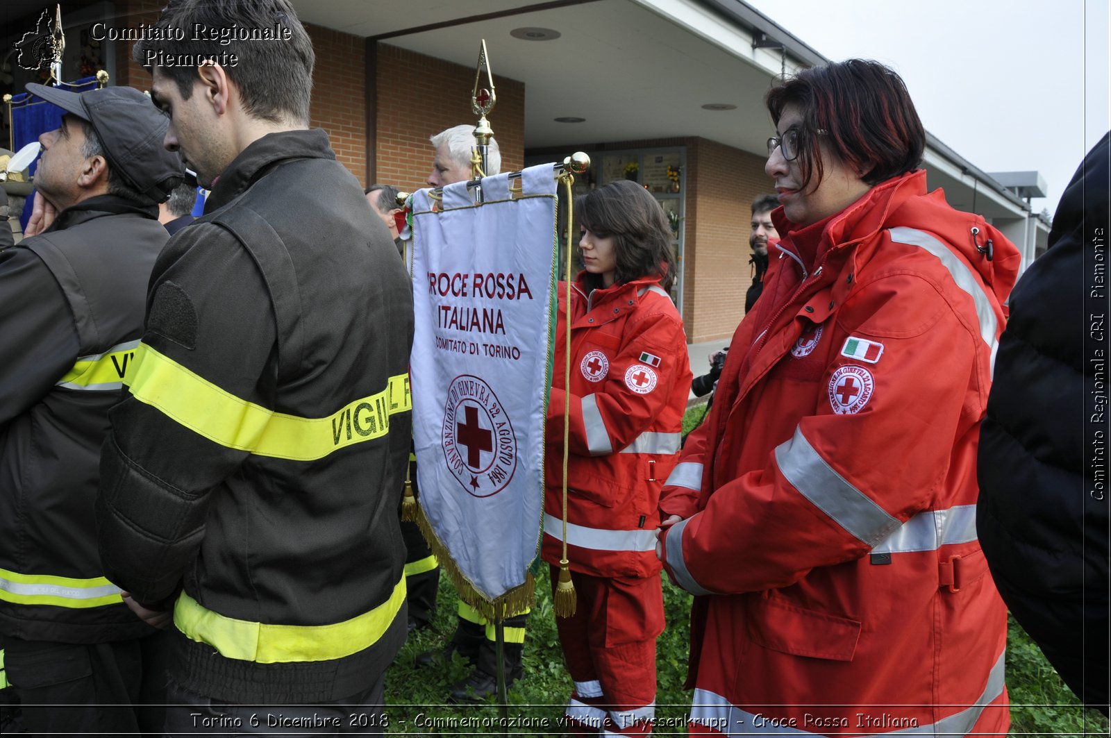 Torino 6 Dicembre 2018 - Commemorazione vittime Thyssenkrupp - Croce Rossa Italiana- Comitato Regionale del Piemonte