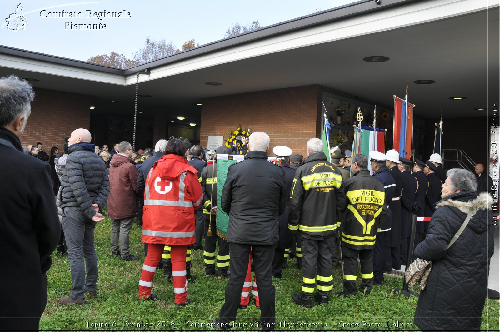 Torino 6 Dicembre 2018 - Commemorazione vittime Thyssenkrupp - Croce Rossa Italiana- Comitato Regionale del Piemonte