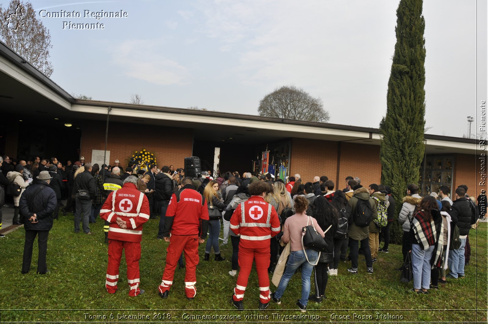 Torino 6 Dicembre 2018 - Commemorazione vittime Thyssenkrupp - Croce Rossa Italiana- Comitato Regionale del Piemonte