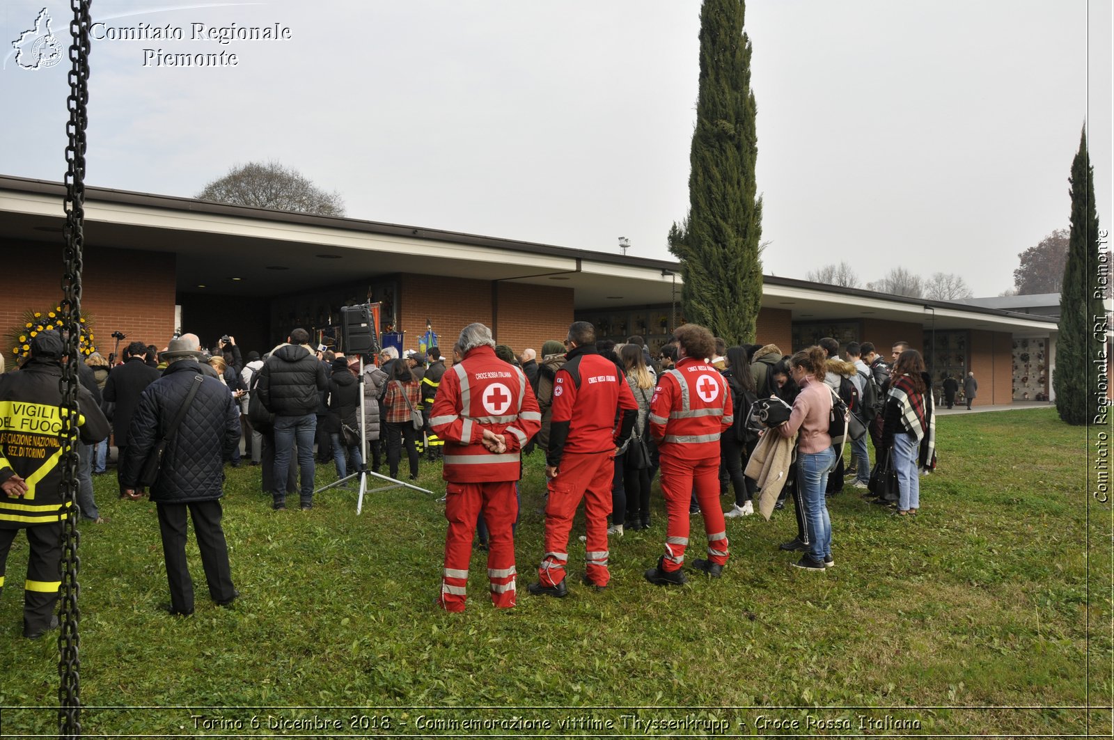 Torino 6 Dicembre 2018 - Commemorazione vittime Thyssenkrupp - Croce Rossa Italiana- Comitato Regionale del Piemonte