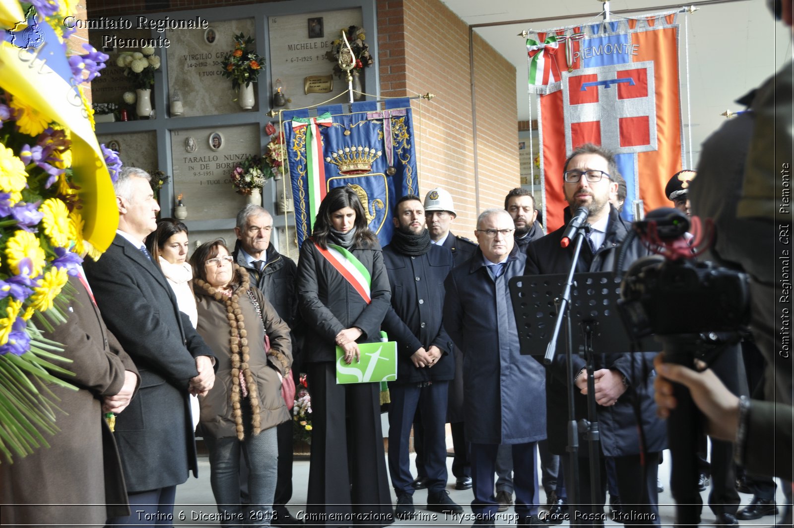 Torino 6 Dicembre 2018 - Commemorazione vittime Thyssenkrupp - Croce Rossa Italiana- Comitato Regionale del Piemonte