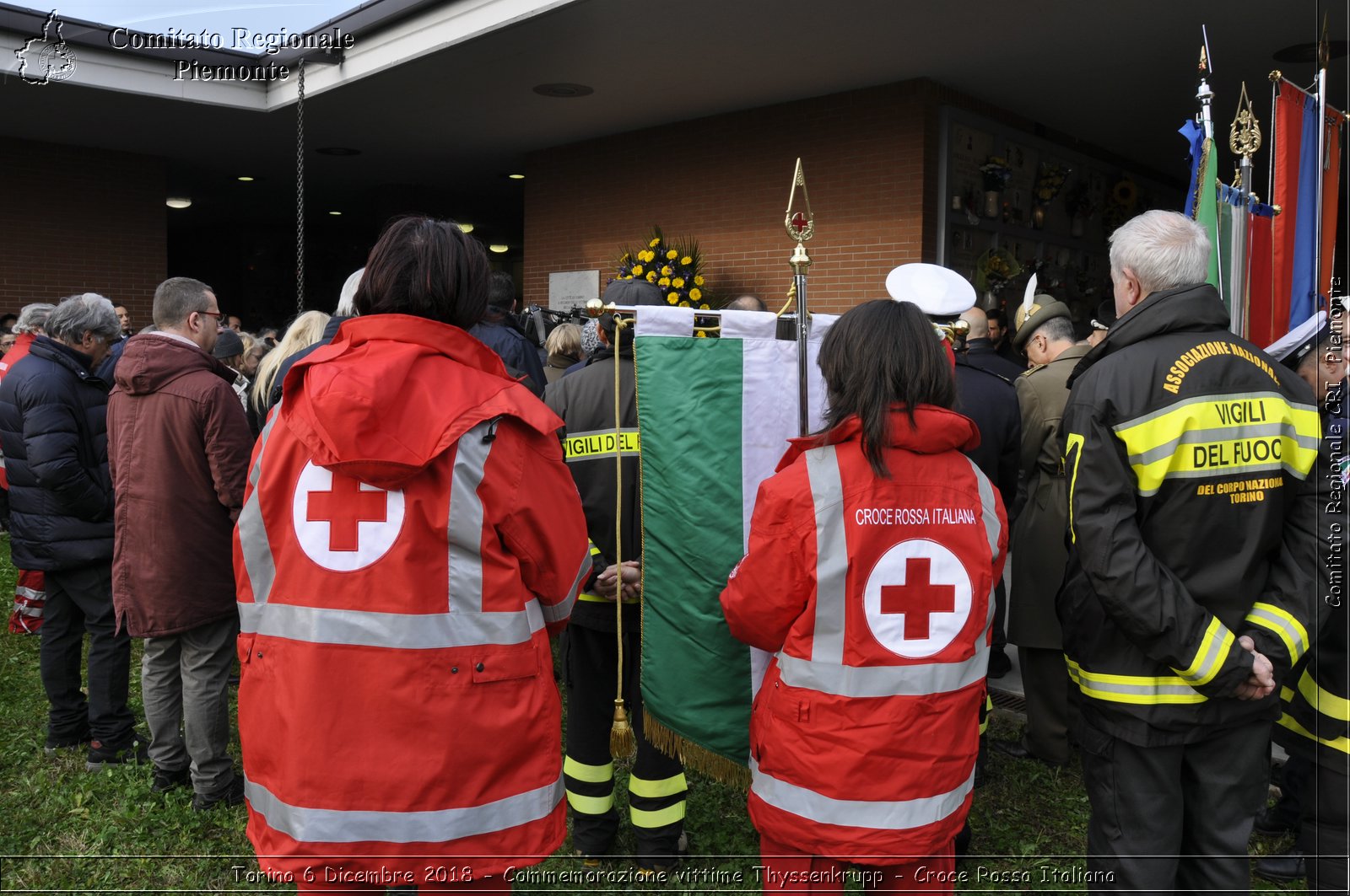 Torino 6 Dicembre 2018 - Commemorazione vittime Thyssenkrupp - Croce Rossa Italiana- Comitato Regionale del Piemonte