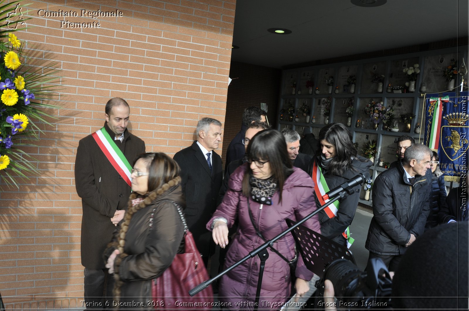 Torino 6 Dicembre 2018 - Commemorazione vittime Thyssenkrupp - Croce Rossa Italiana- Comitato Regionale del Piemonte