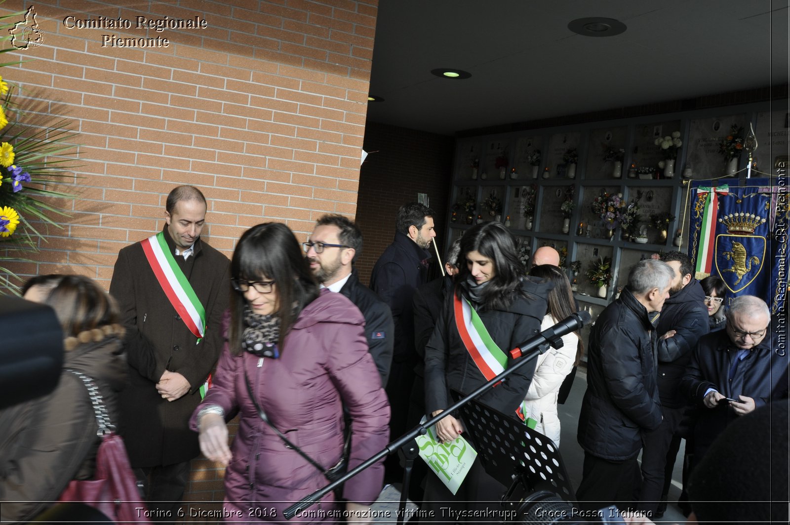 Torino 6 Dicembre 2018 - Commemorazione vittime Thyssenkrupp - Croce Rossa Italiana- Comitato Regionale del Piemonte