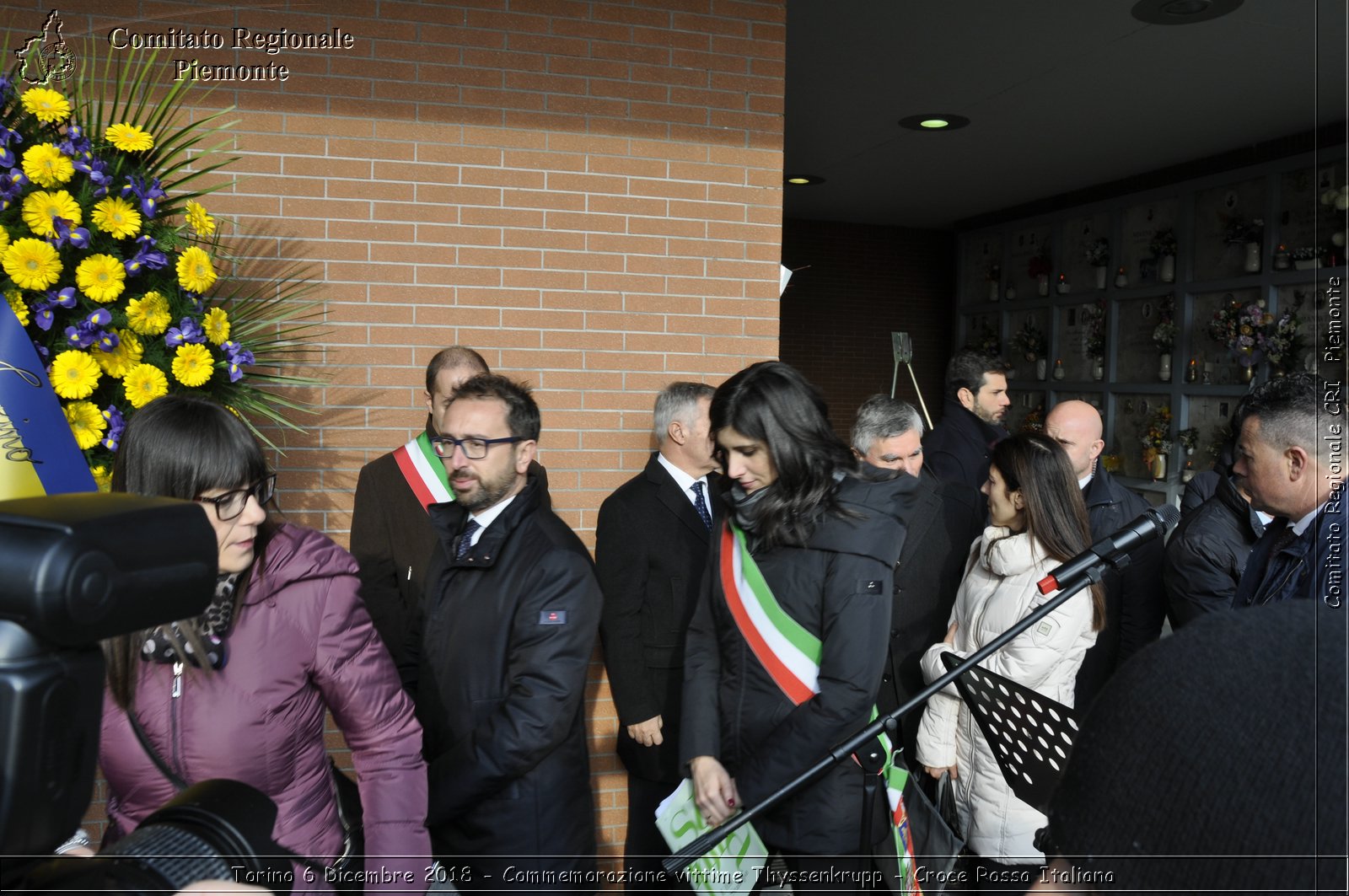 Torino 6 Dicembre 2018 - Commemorazione vittime Thyssenkrupp - Croce Rossa Italiana- Comitato Regionale del Piemonte