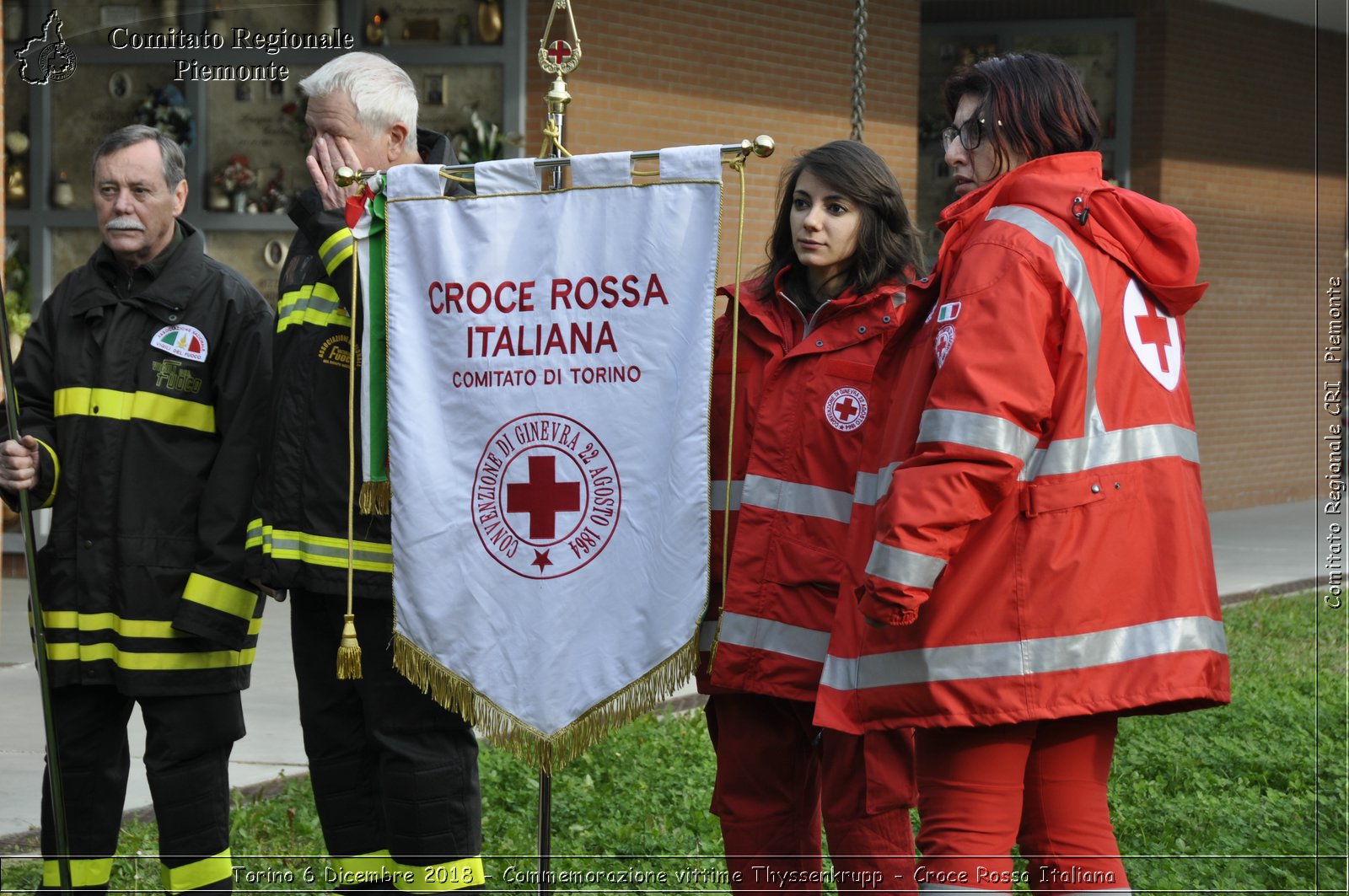 Torino 6 Dicembre 2018 - Commemorazione vittime Thyssenkrupp - Croce Rossa Italiana- Comitato Regionale del Piemonte