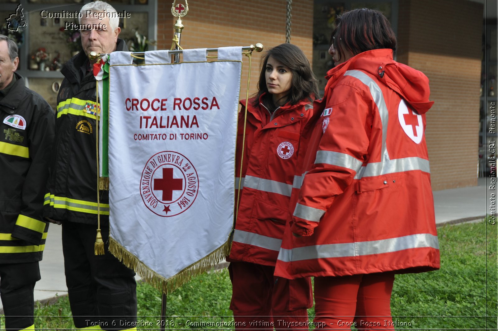 Torino 6 Dicembre 2018 - Commemorazione vittime Thyssenkrupp - Croce Rossa Italiana- Comitato Regionale del Piemonte