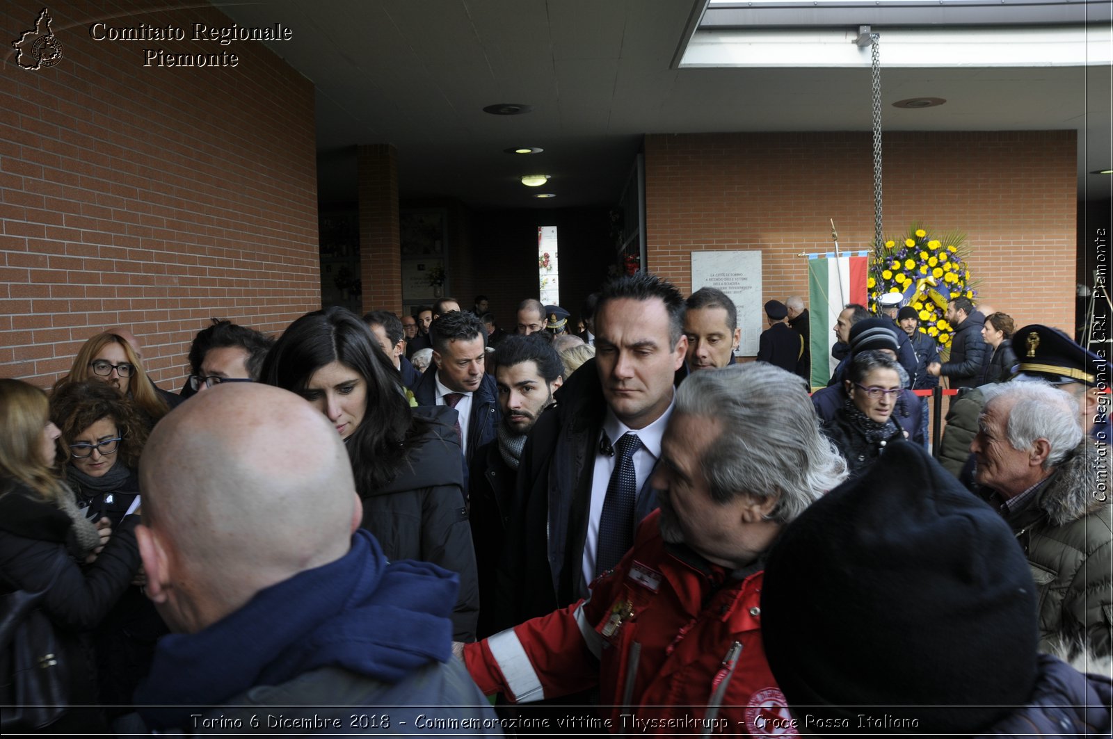 Torino 6 Dicembre 2018 - Commemorazione vittime Thyssenkrupp - Croce Rossa Italiana- Comitato Regionale del Piemonte