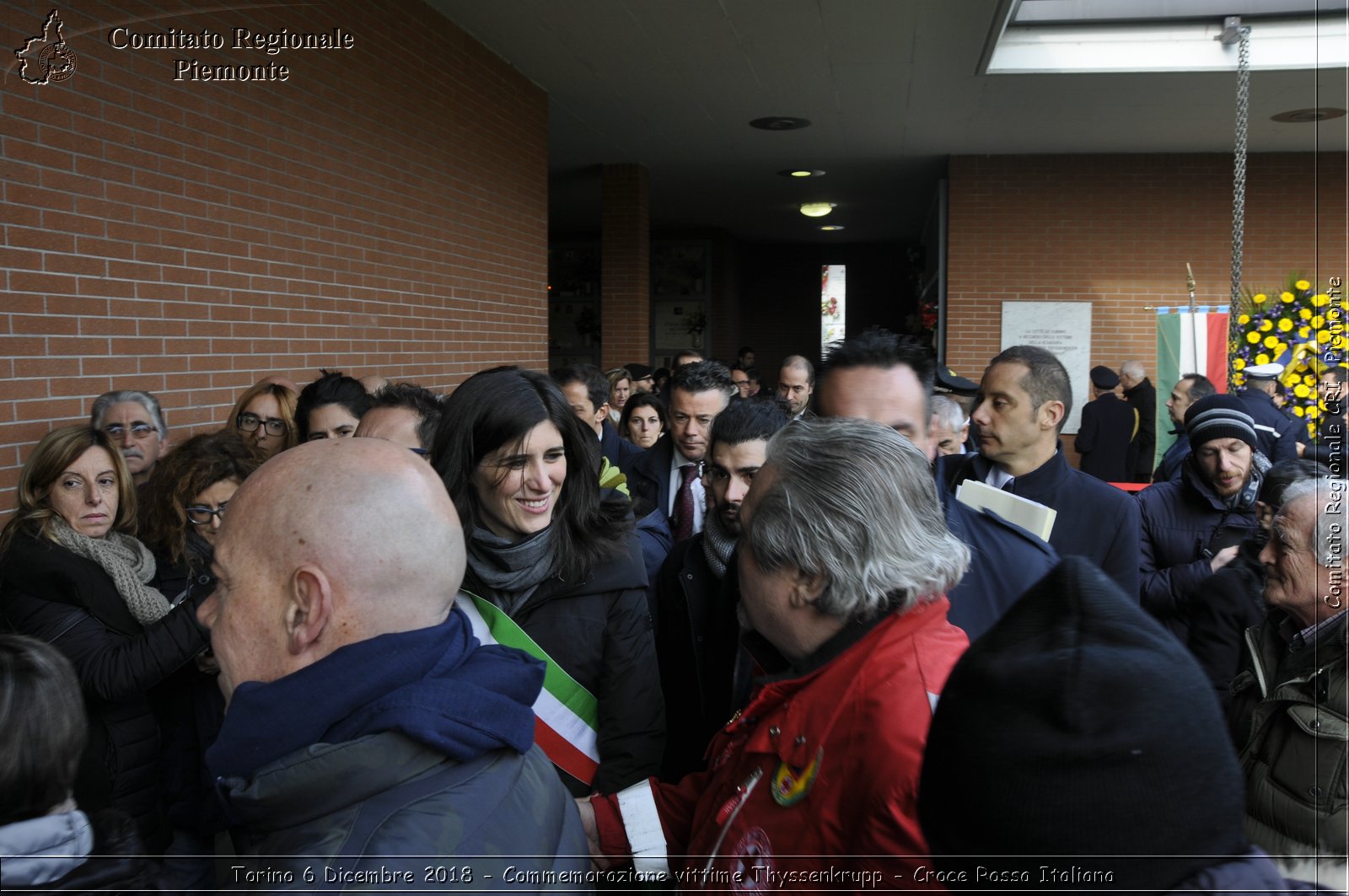 Torino 6 Dicembre 2018 - Commemorazione vittime Thyssenkrupp - Croce Rossa Italiana- Comitato Regionale del Piemonte