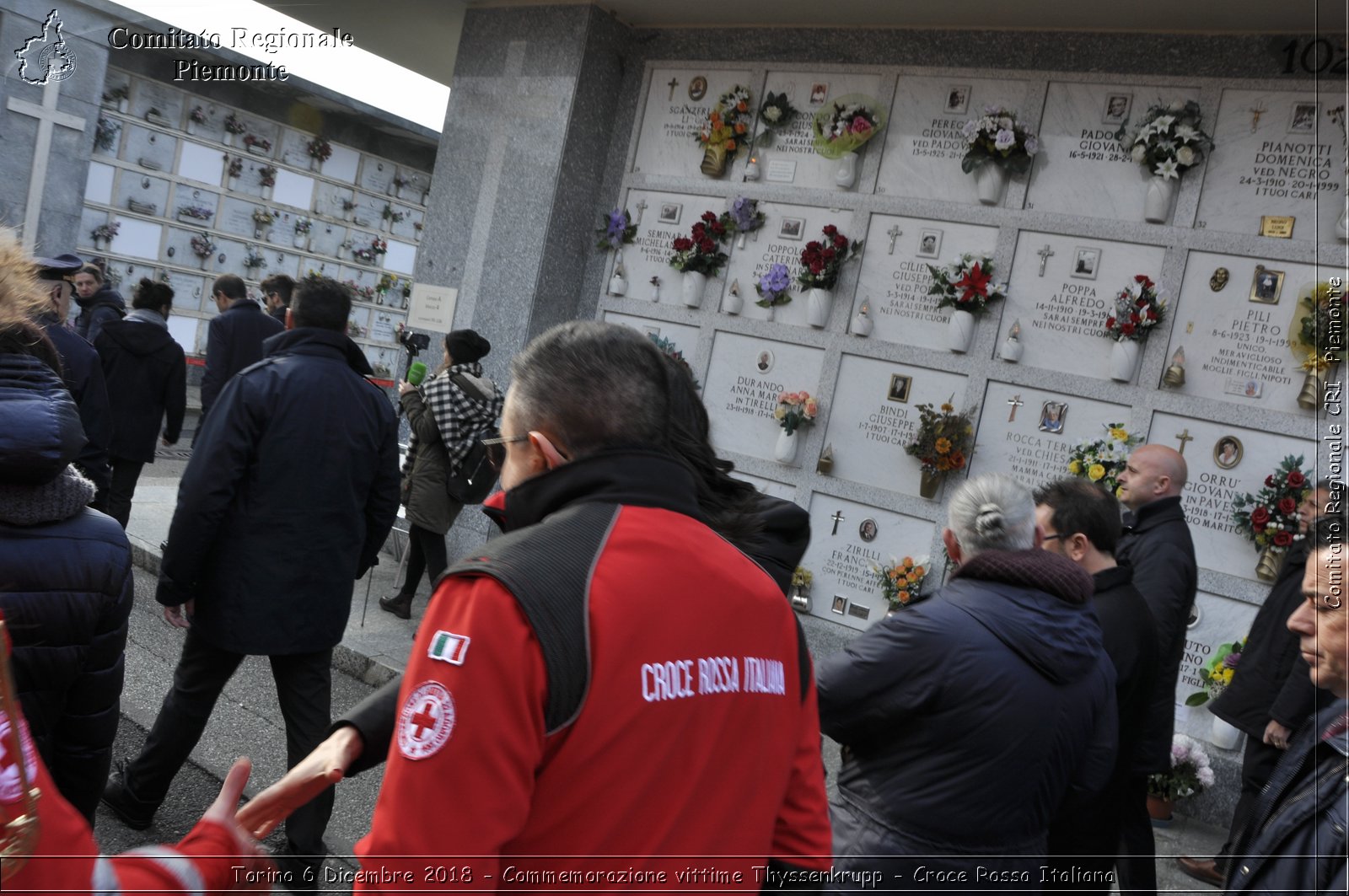 Torino 6 Dicembre 2018 - Commemorazione vittime Thyssenkrupp - Croce Rossa Italiana- Comitato Regionale del Piemonte