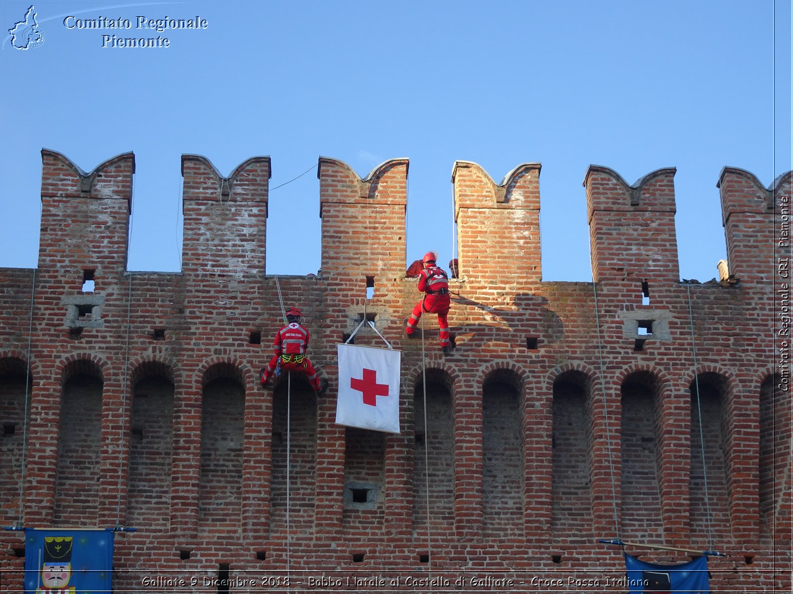 Galliate 9 Dicembre 2018 - Babbo Natale al Castello di Galliate - Croce Rossa Italiana- Comitato Regionale del Piemonte