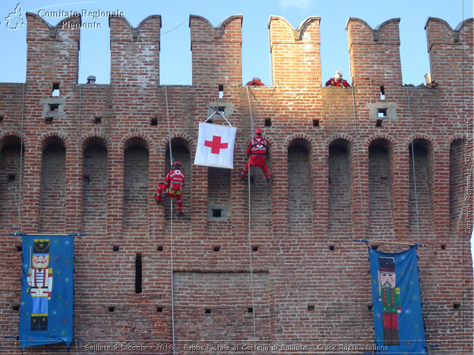 Galliate 9 Dicembre 2018 - Babbo Natale al Castello di Galliate - Croce Rossa Italiana- Comitato Regionale del Piemonte