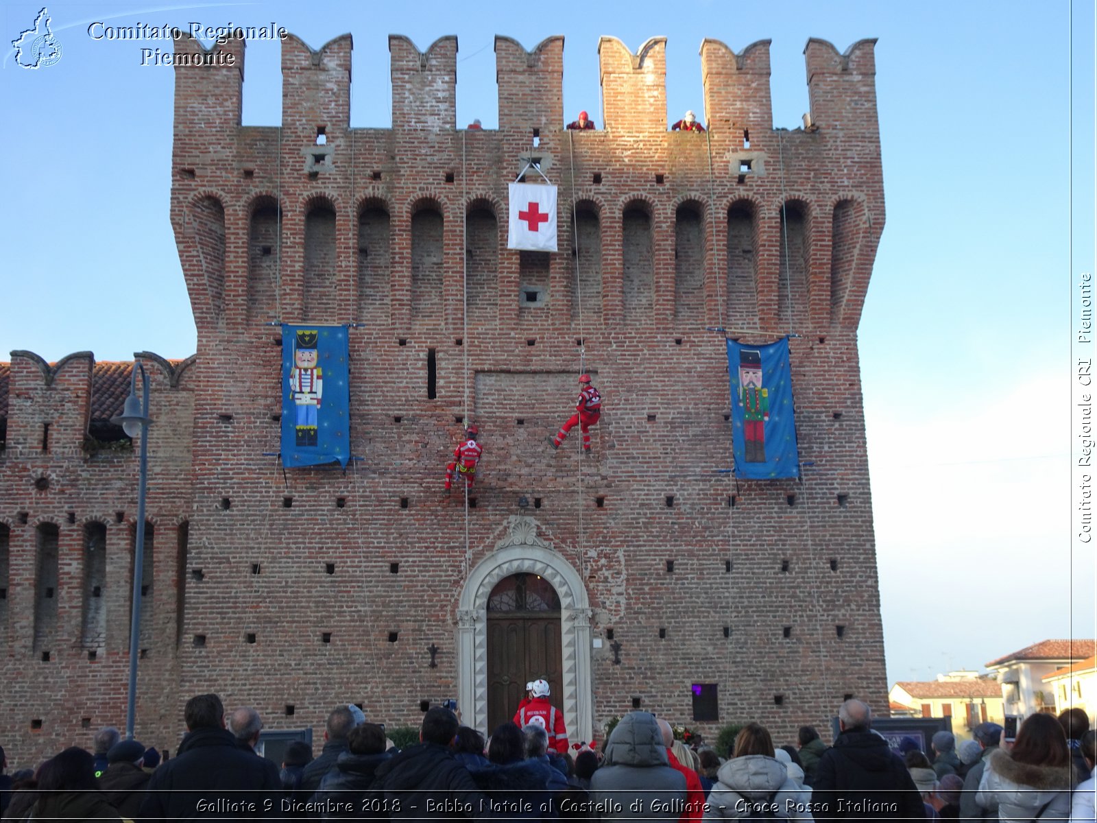 Galliate 9 Dicembre 2018 - Babbo Natale al Castello di Galliate - Croce Rossa Italiana- Comitato Regionale del Piemonte