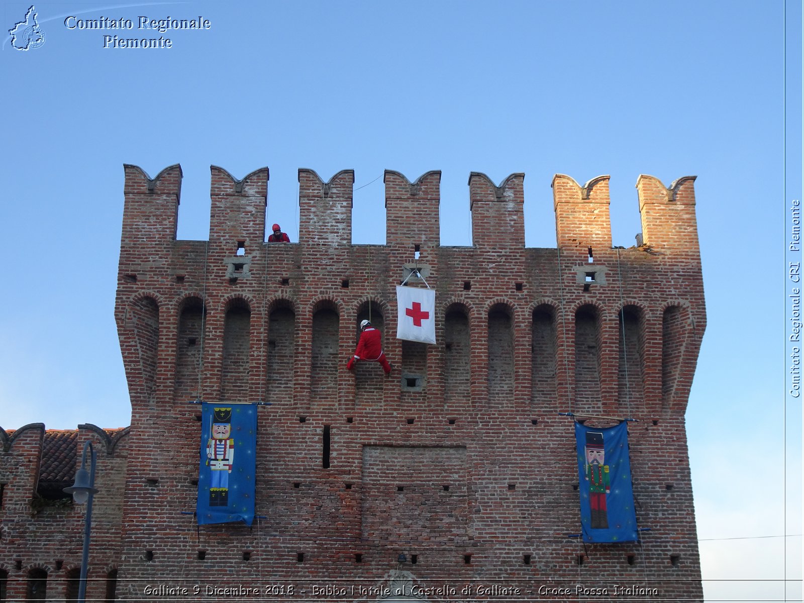 Galliate 9 Dicembre 2018 - Babbo Natale al Castello di Galliate - Croce Rossa Italiana- Comitato Regionale del Piemonte