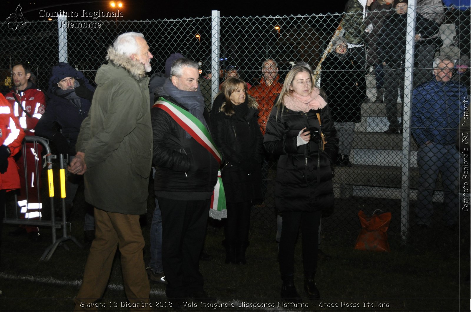 Giaveno 13 Dicembre 2018 - Volo inaugurale Elisoccorso Notturno - Croce Rossa Italiana- Comitato Regionale del Piemonte