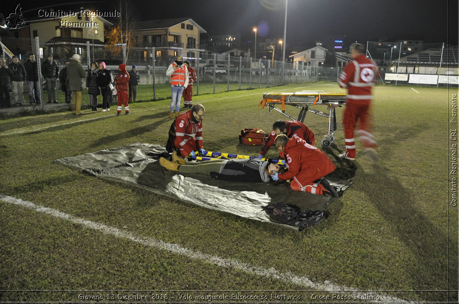 Giaveno 13 Dicembre 2018 - Volo inaugurale Elisoccorso Notturno - Croce Rossa Italiana- Comitato Regionale del Piemonte