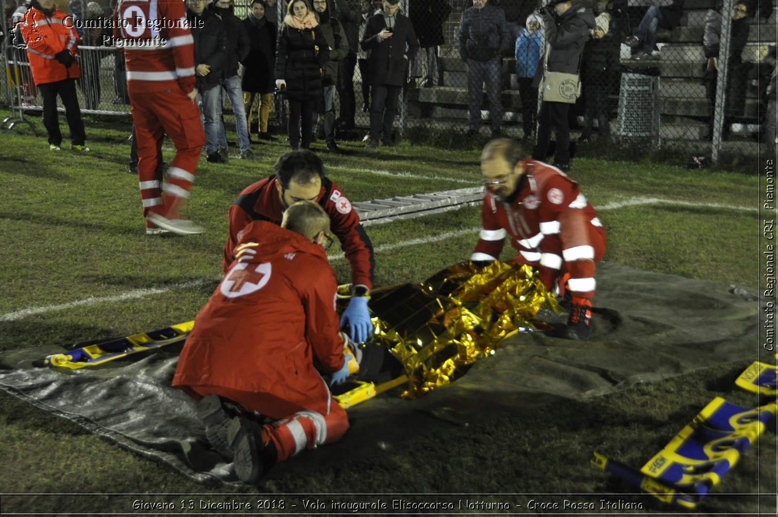 Giaveno 13 Dicembre 2018 - Volo inaugurale Elisoccorso Notturno - Croce Rossa Italiana- Comitato Regionale del Piemonte