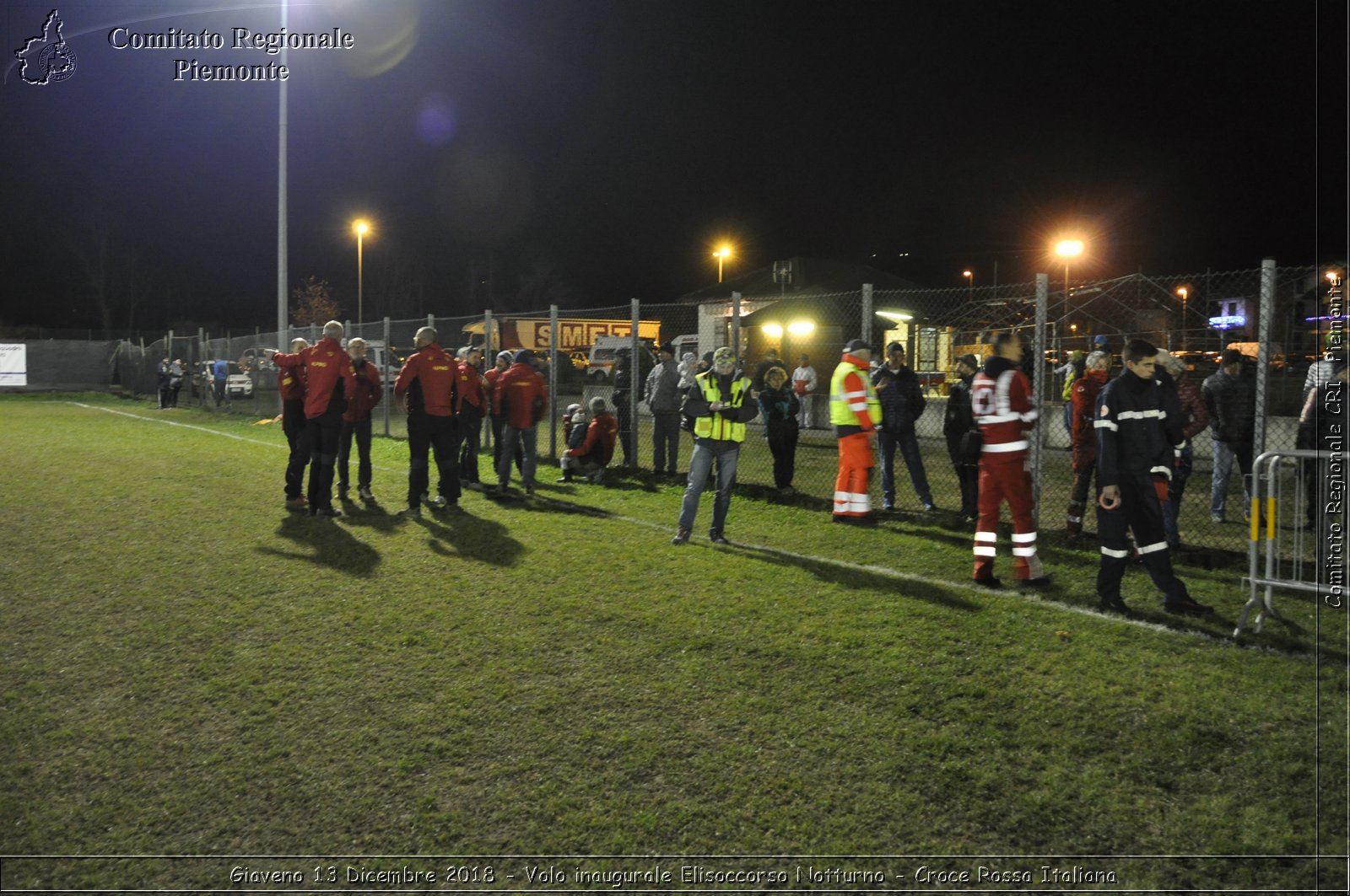 Giaveno 13 Dicembre 2018 - Volo inaugurale Elisoccorso Notturno - Croce Rossa Italiana- Comitato Regionale del Piemonte