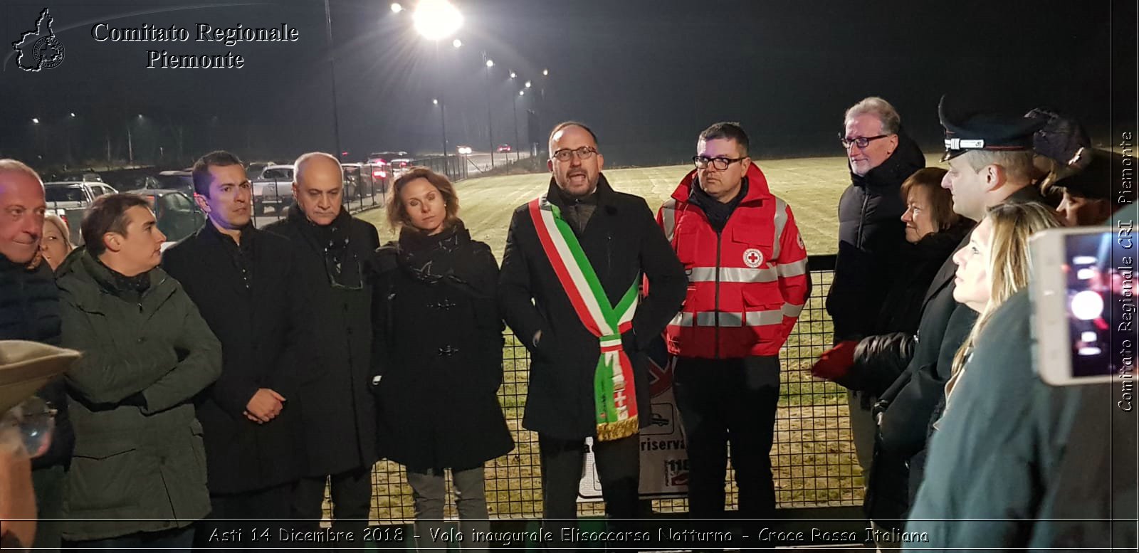 Asti 14 Dicembre 2018 - Volo inaugurale Elisoccorso Notturno - Croce Rossa Italiana- Comitato Regionale del Piemonte