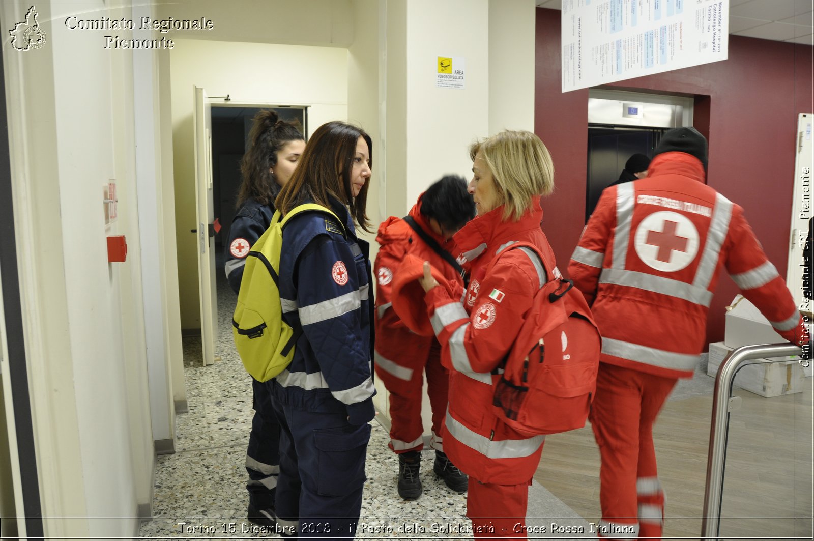 Torino 15 Dicembre 2018 - il Pasto della Solidariet - Croce Rossa Italiana- Comitato Regionale del Piemonte