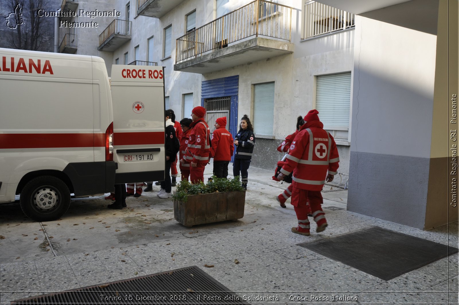 Torino 15 Dicembre 2018 - il Pasto della Solidariet - Croce Rossa Italiana- Comitato Regionale del Piemonte