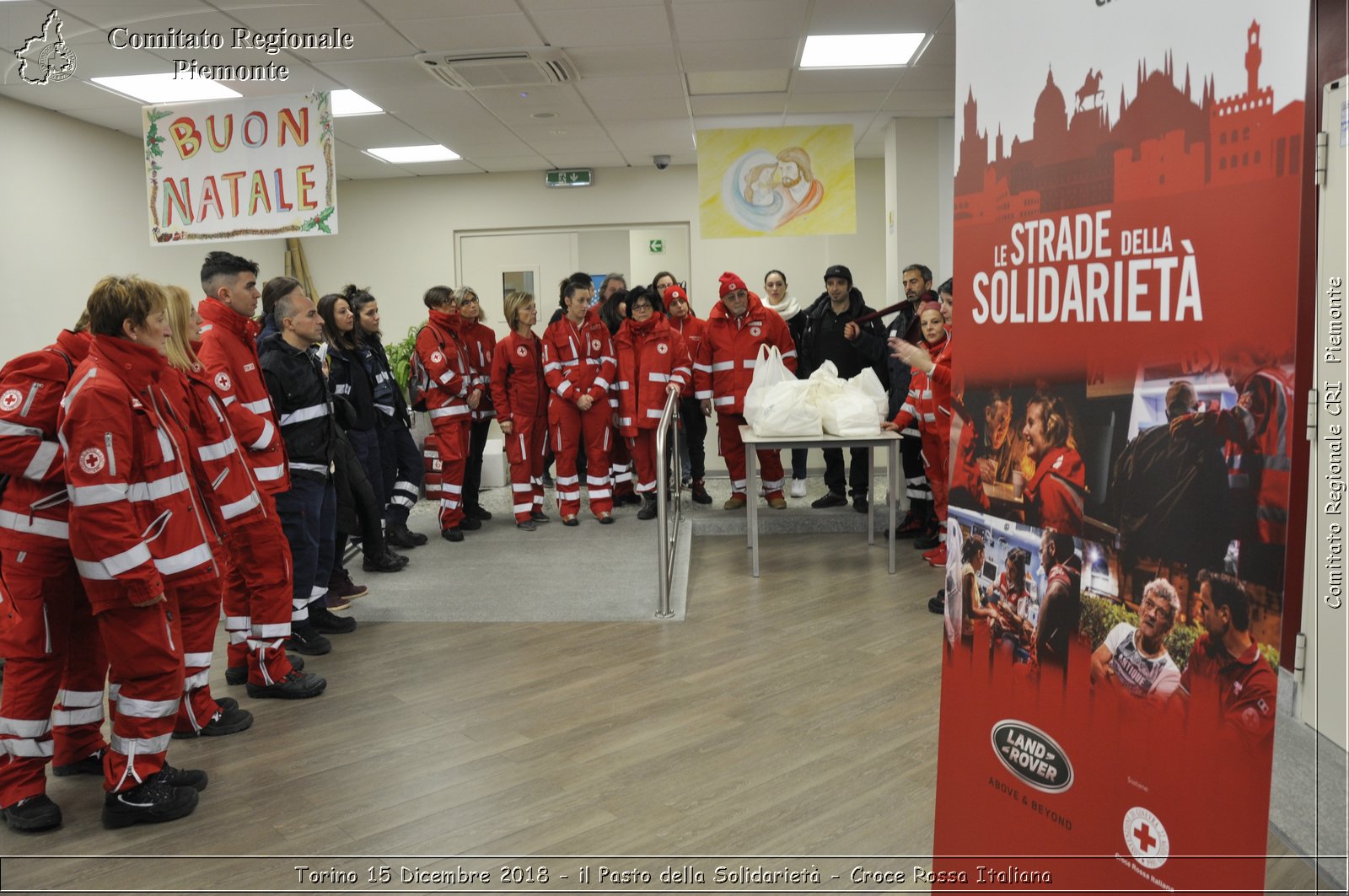 Torino 15 Dicembre 2018 - il Pasto della Solidariet - Croce Rossa Italiana- Comitato Regionale del Piemonte