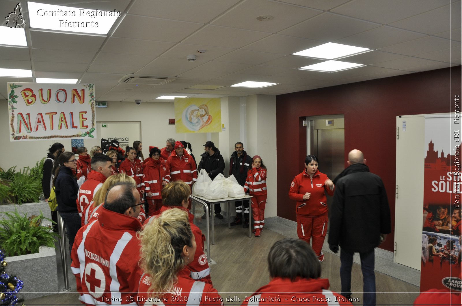 Torino 15 Dicembre 2018 - il Pasto della Solidariet - Croce Rossa Italiana- Comitato Regionale del Piemonte