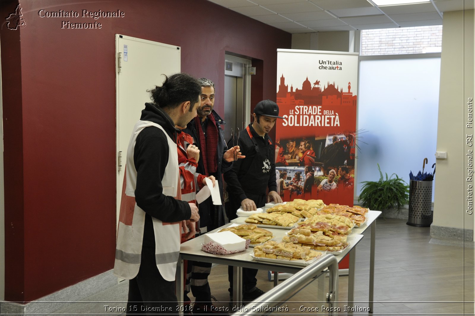 Torino 15 Dicembre 2018 - il Pasto della Solidariet - Croce Rossa Italiana- Comitato Regionale del Piemonte