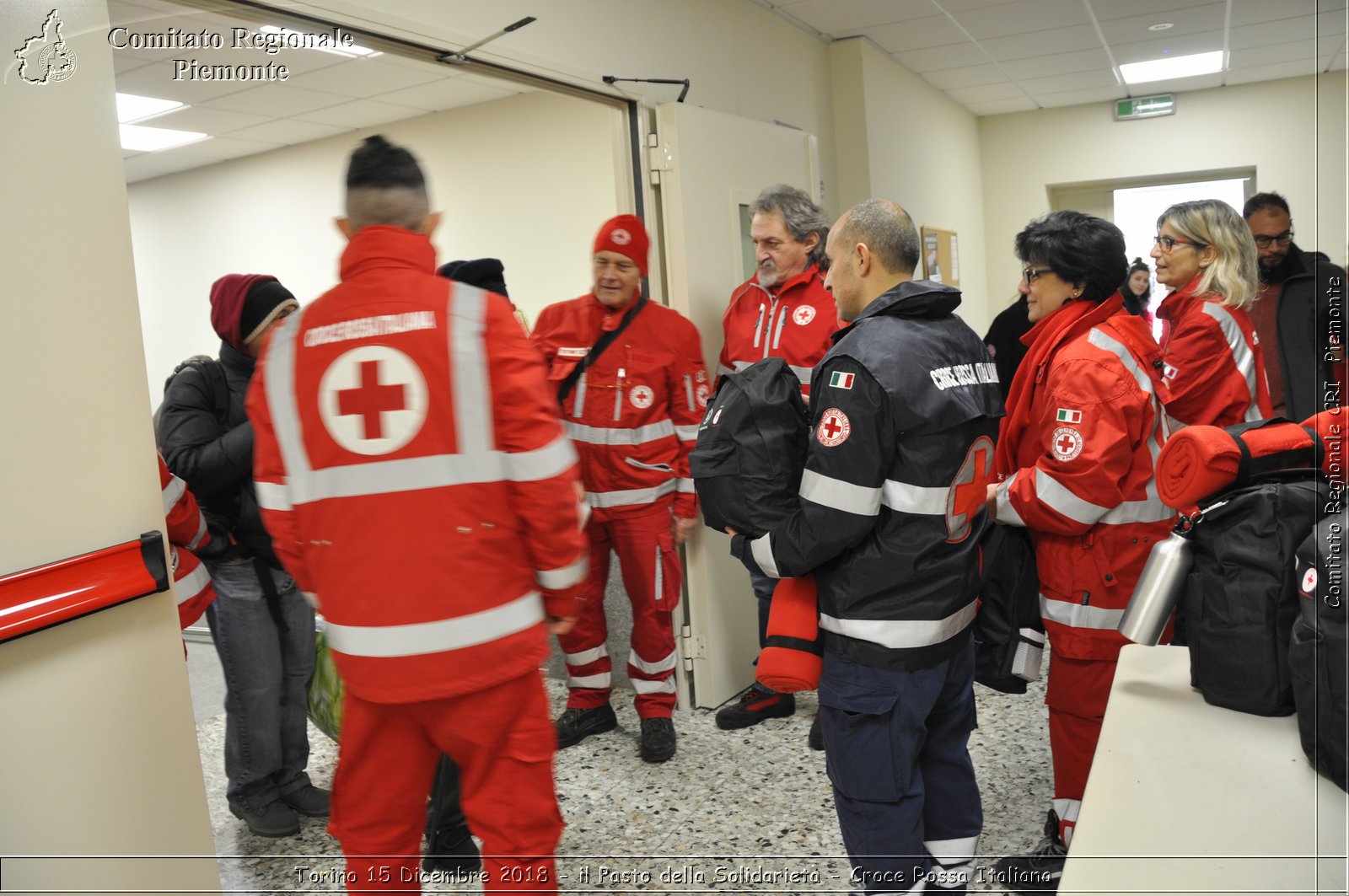 Torino 15 Dicembre 2018 - il Pasto della Solidariet - Croce Rossa Italiana- Comitato Regionale del Piemonte