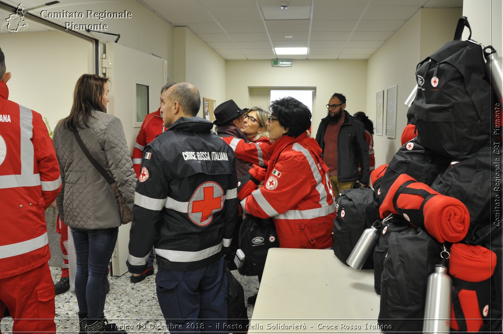 Torino 15 Dicembre 2018 - il Pasto della Solidariet - Croce Rossa Italiana- Comitato Regionale del Piemonte