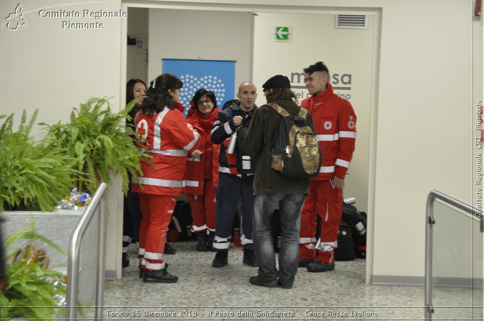 Torino 15 Dicembre 2018 - il Pasto della Solidariet - Croce Rossa Italiana- Comitato Regionale del Piemonte