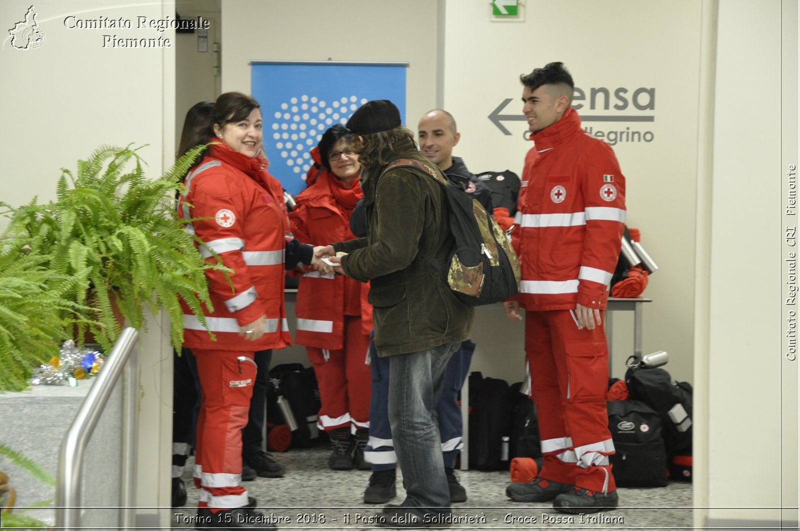 Torino 15 Dicembre 2018 - il Pasto della Solidariet - Croce Rossa Italiana- Comitato Regionale del Piemonte