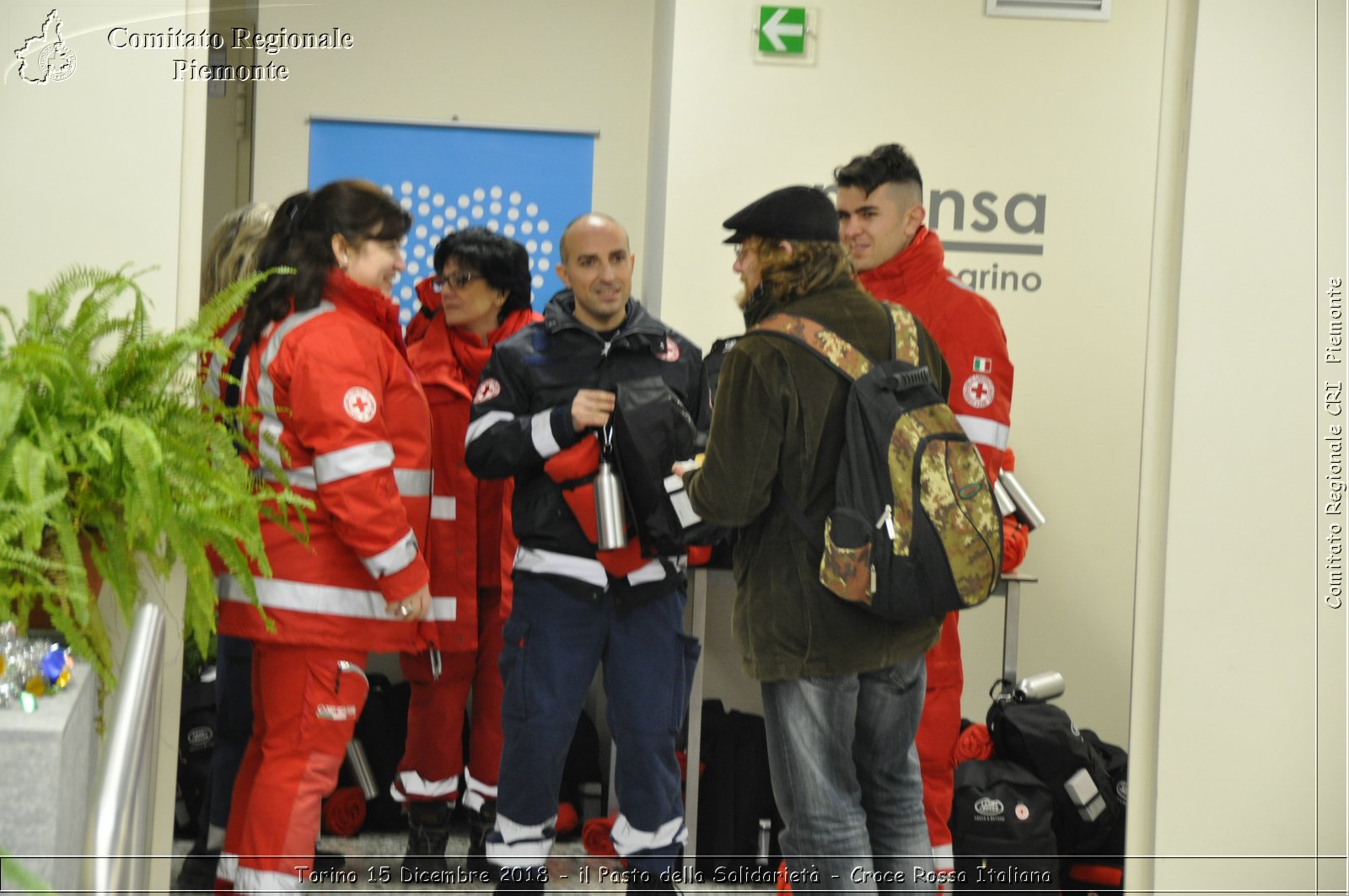 Torino 15 Dicembre 2018 - il Pasto della Solidariet - Croce Rossa Italiana- Comitato Regionale del Piemonte