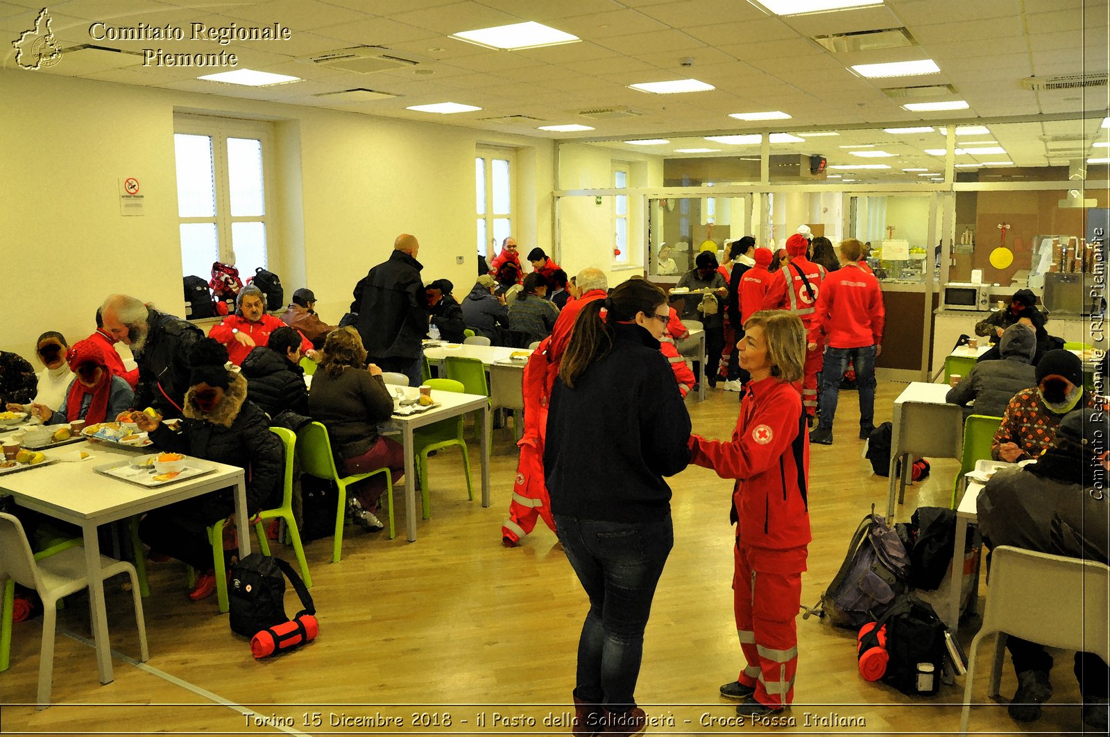 Torino 15 Dicembre 2018 - il Pasto della Solidariet - Croce Rossa Italiana- Comitato Regionale del Piemonte