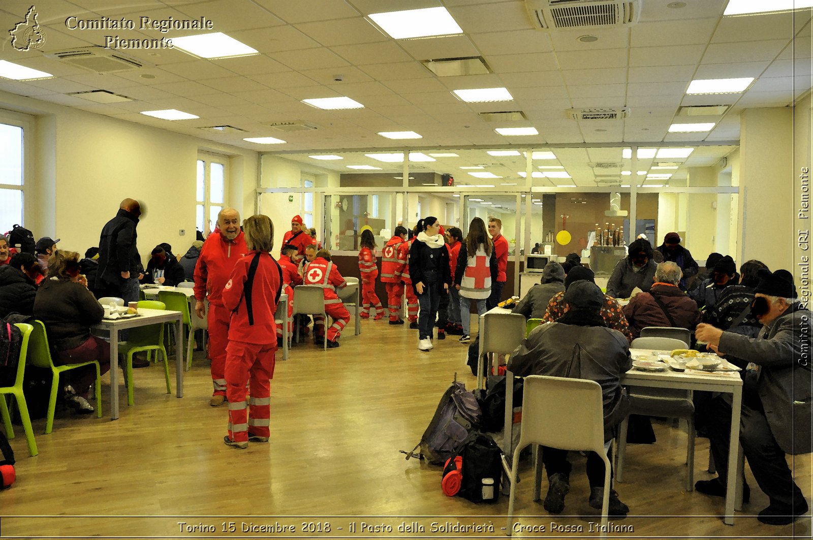 Torino 15 Dicembre 2018 - il Pasto della Solidariet - Croce Rossa Italiana- Comitato Regionale del Piemonte