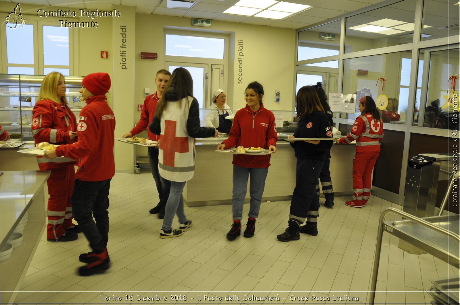 Torino 15 Dicembre 2018 - il Pasto della Solidariet - Croce Rossa Italiana- Comitato Regionale del Piemonte