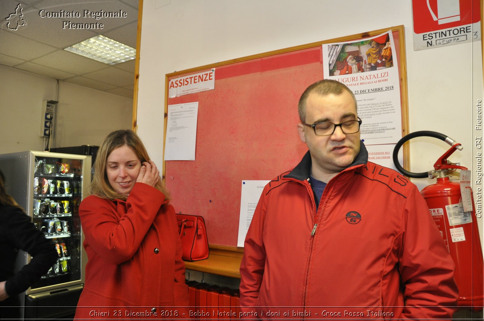 Chieri 23 Dicembre 2018 - Babbo Natale porta i dono ai bimbi - Croce Rossa Italiana- Comitato Regionale del Piemonte