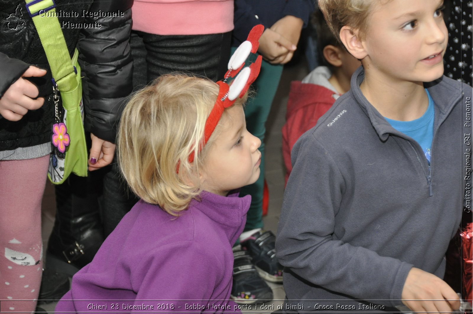 Chieri 23 Dicembre 2018 - Babbo Natale porta i dono ai bimbi - Croce Rossa Italiana- Comitato Regionale del Piemonte